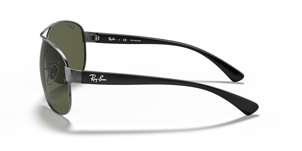Ray-Ban RB3386 L (63 - 13) with Green lenses and Grey frame