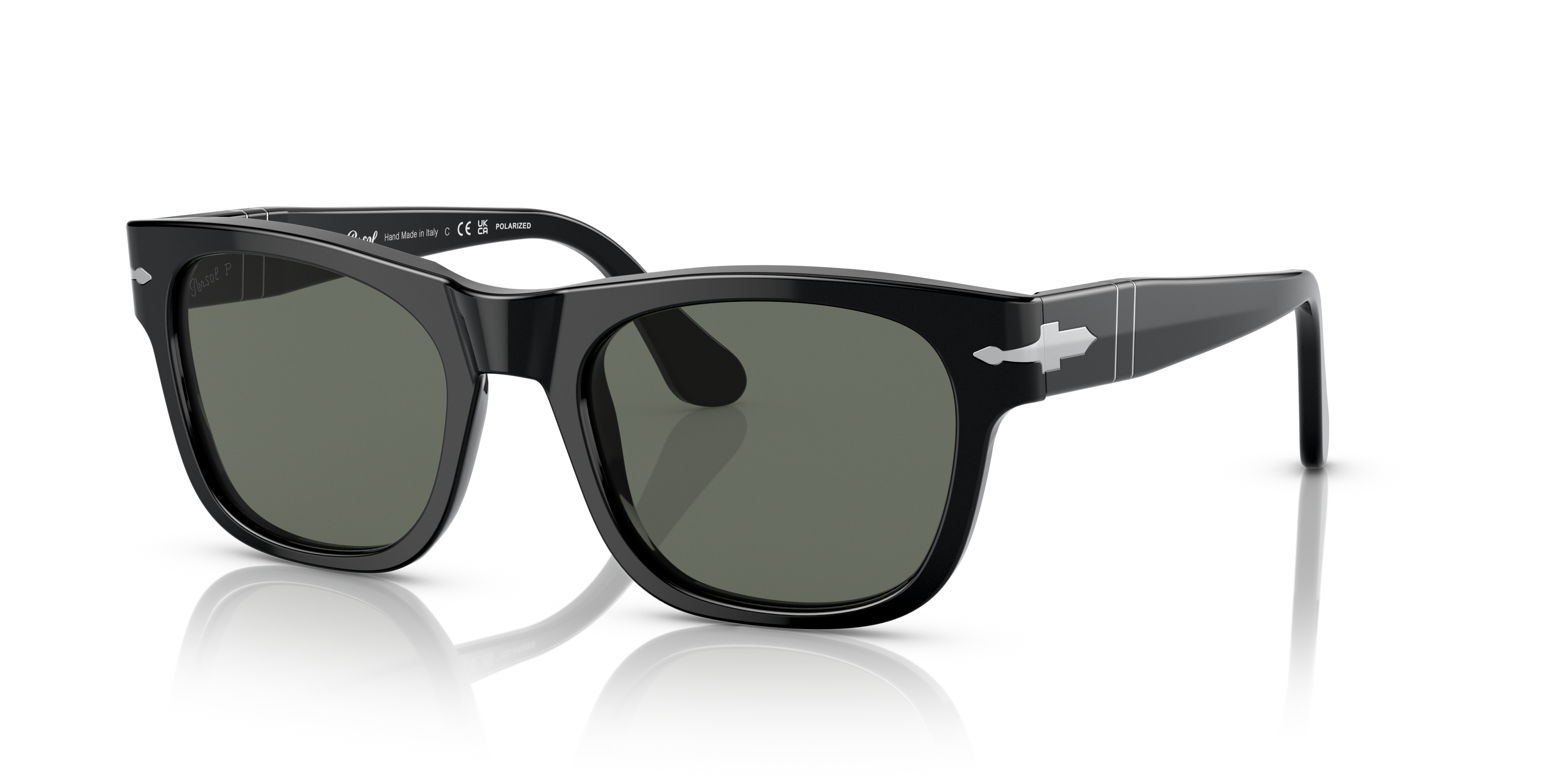 Persol PO3269S M (52 - 20) with Green lenses and Black frame