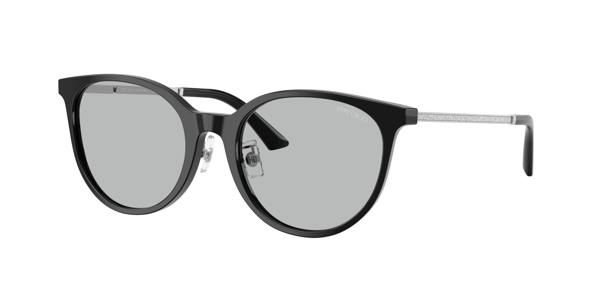 Jimmy Choo Frau Sunglass JC5056JD - Rahmenfarbe: Schwarz, Linsenfarbe: Hellgrau