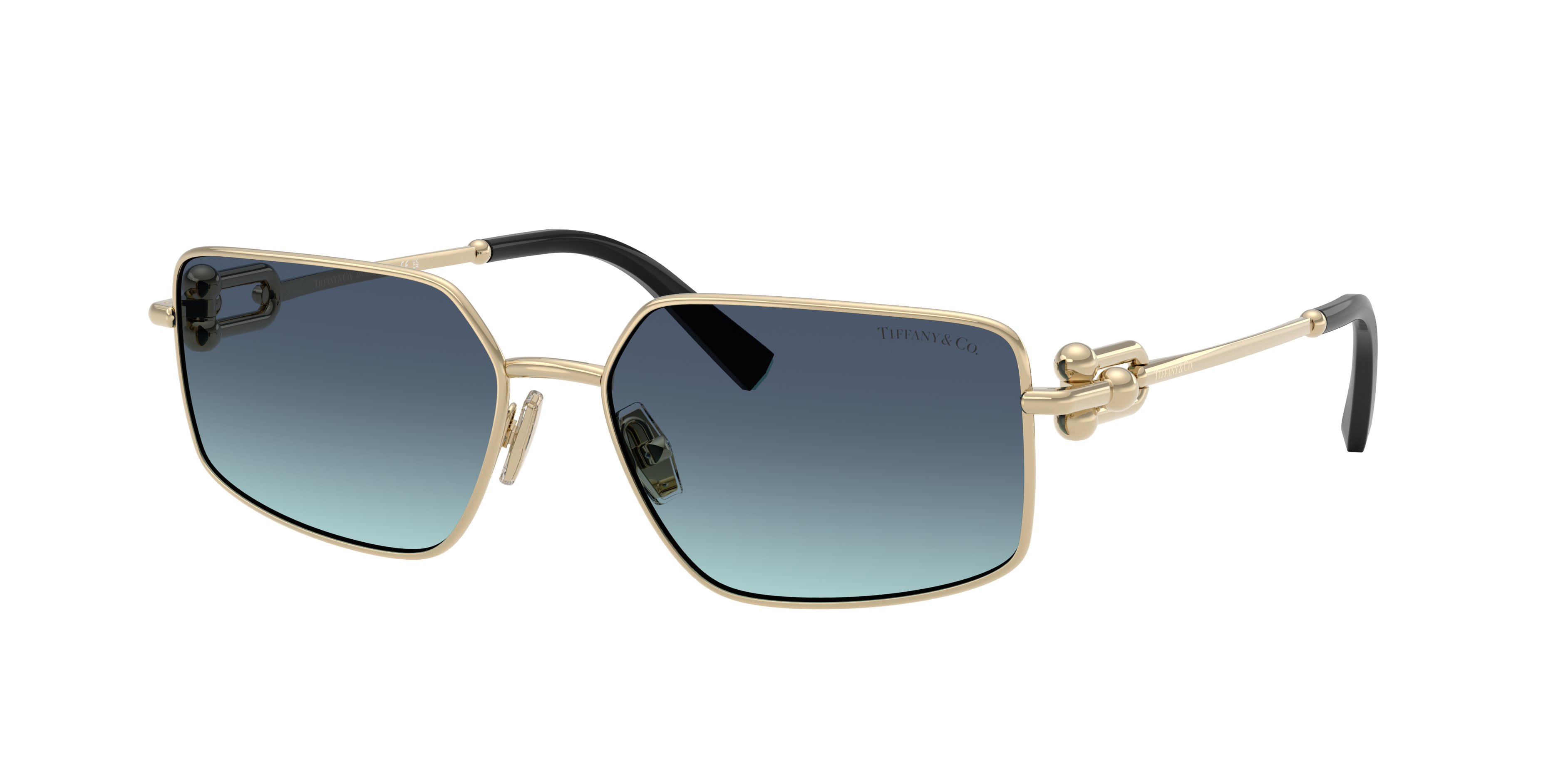 Tiffany & Co. TF3111 XL (58 - 16) with Blue lenses and Gold frame
