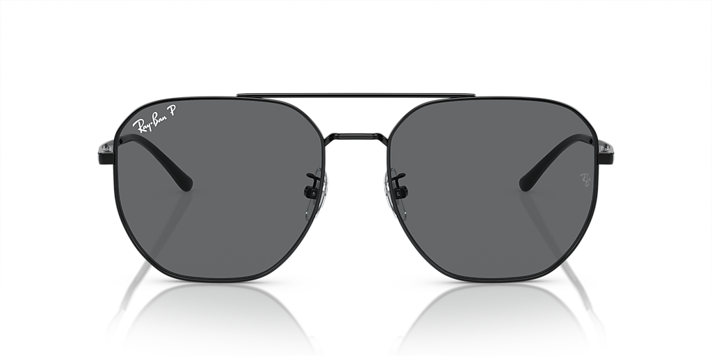 Ray-Ban RB3724D XXL (59 - 18) with Grey lenses and Black frame