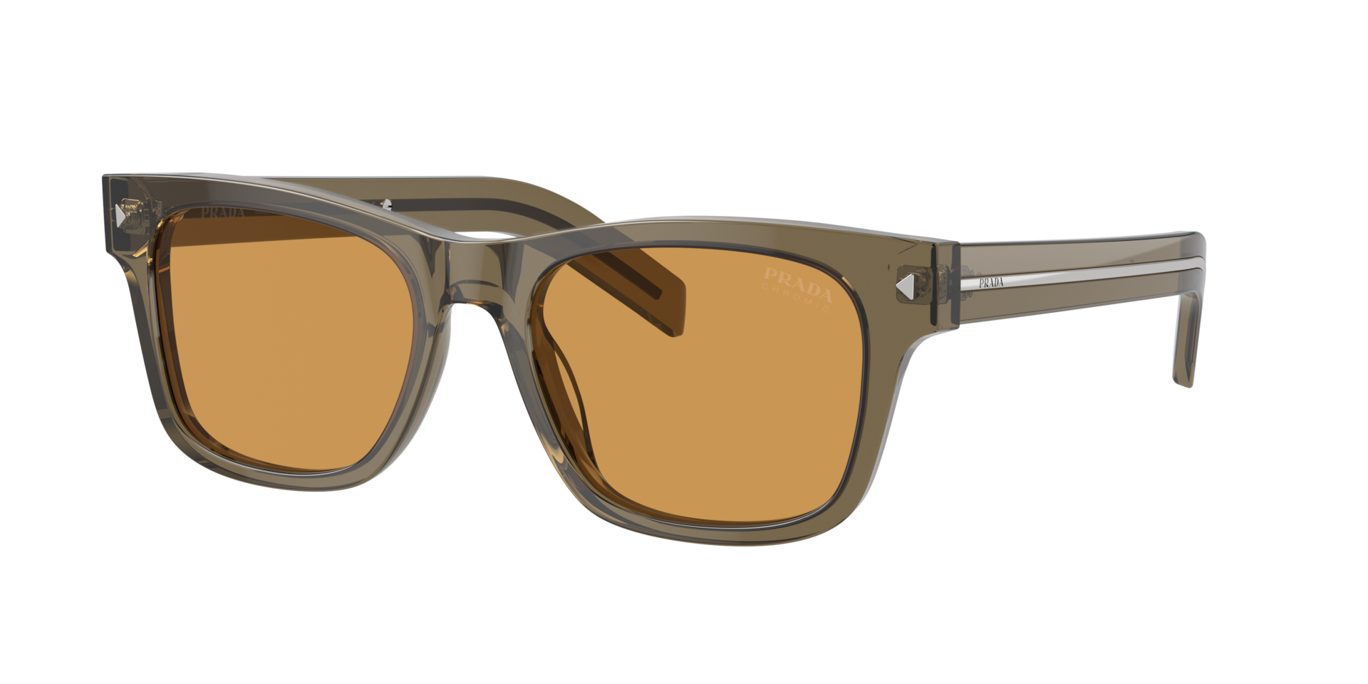 Prada PR A17SF XL (55 - 18) with Brown lenses and Brown frame