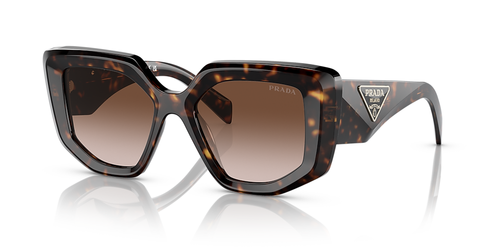 Prada PR 14ZS M (50 - 18) with Brown lenses and Tortoise frame