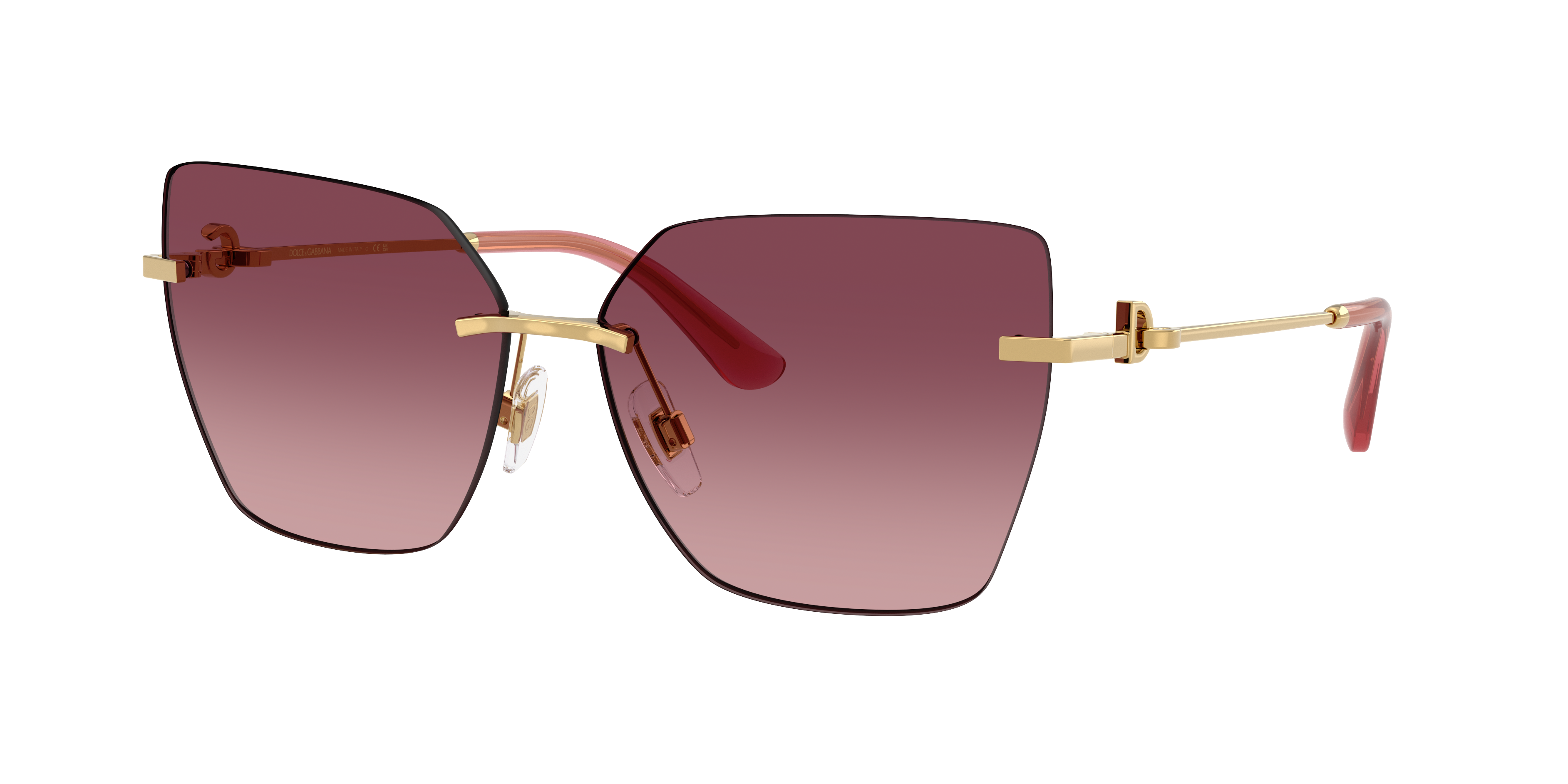 DOLCE＆GABBANA Dolce&Gabbana DG2321 XL (62 - 14) with Pink lenses and Gold frame