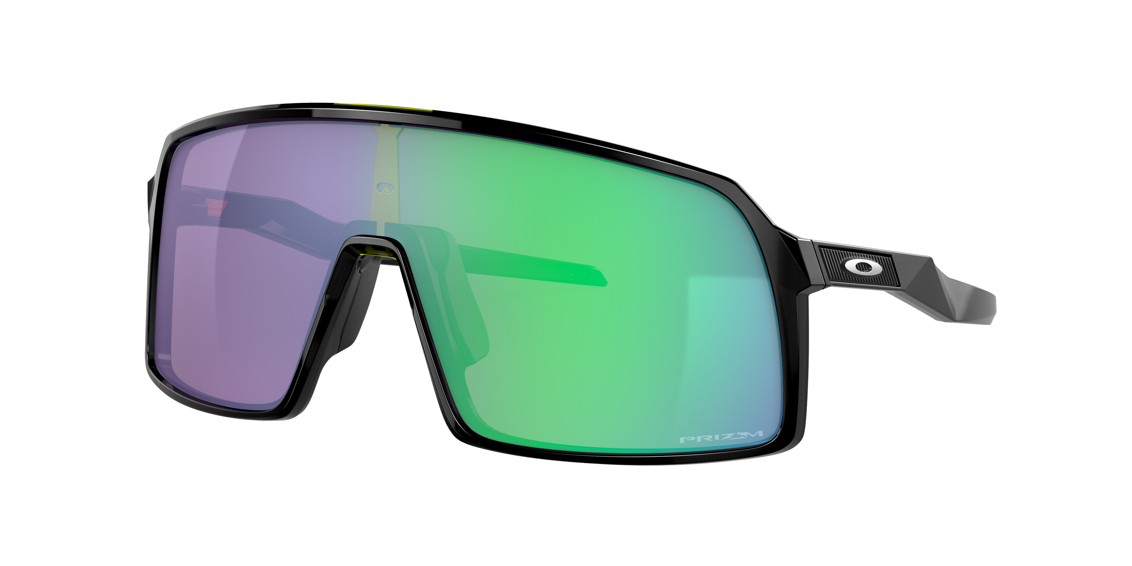 Oakley スポーツサングラス グリーン/ブラック Oakley Sutro L (0 - 137) with Green lenses and Black frame