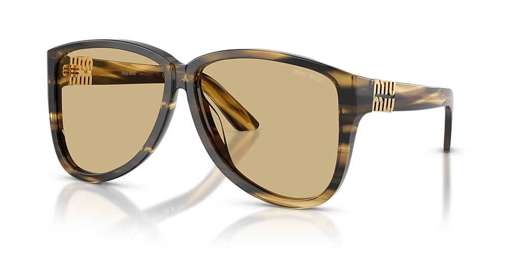 Miu Miu MU A08S M (61 - 12) with Yellow lenses and Tortoise frame
