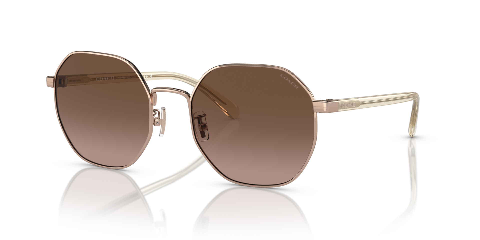 Coach CH556 L (56 - 20) with Brown lenses and Gold frame