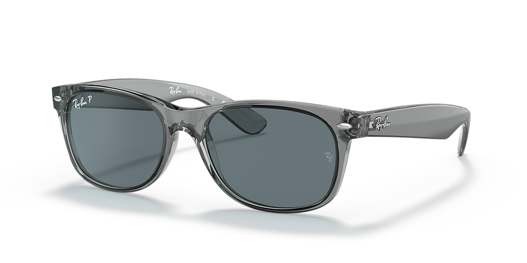 Ray-Ban New Wayfarer Classic M (55 - 18) with Blue lenses and Grey