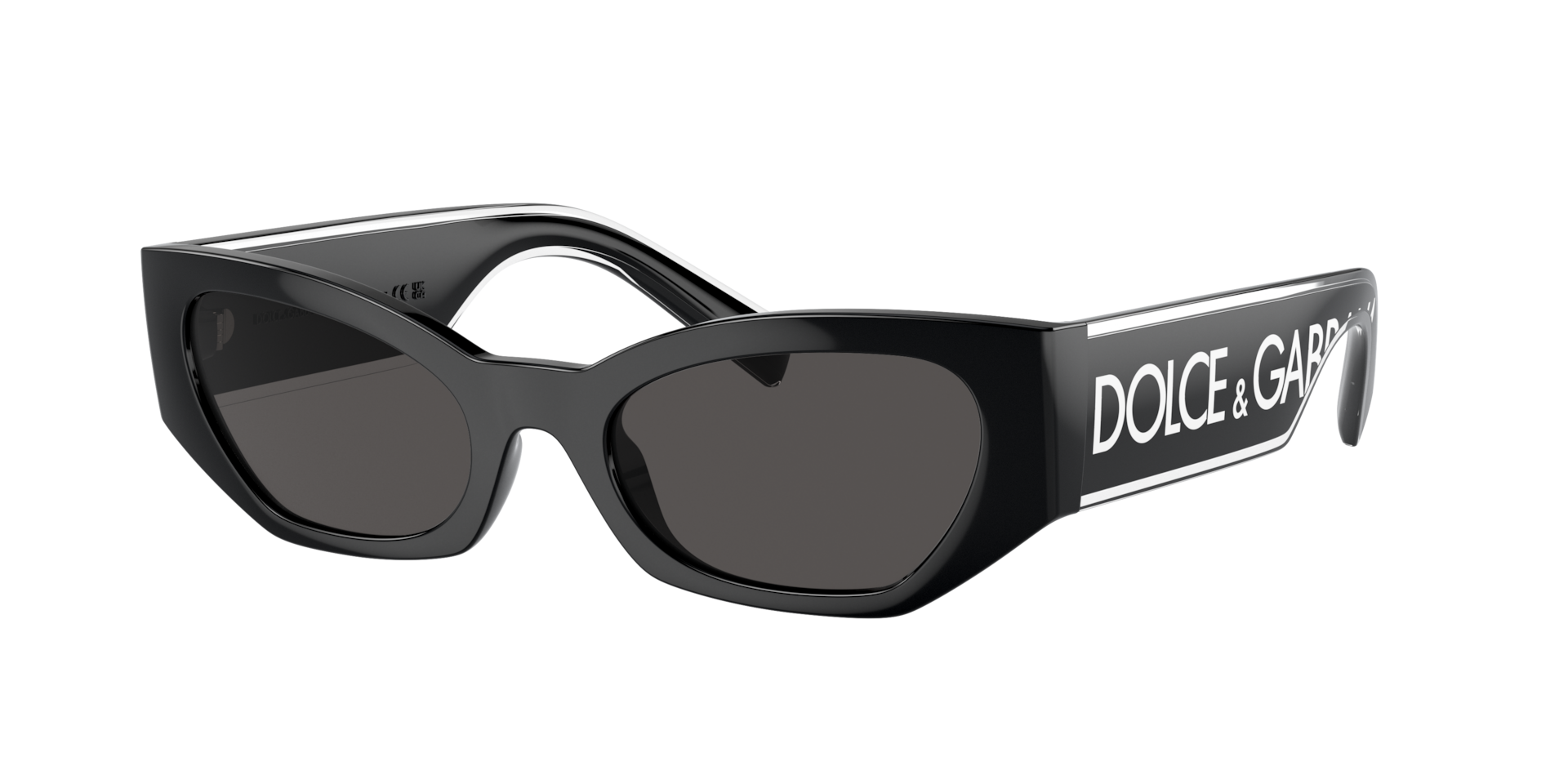 Dolce&Gabbana Frau Sunglass DG6186 - Rahmenfarbe: Schwarz, Linsenfarbe: Dunkelgrau