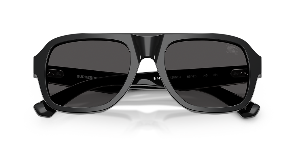 Burberry BE4478 L (55 - 20) with Grey lenses and Black frame