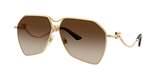 Dolce&Gabbana DG2326 XXL (62 - 10) with Brown lenses and Gold