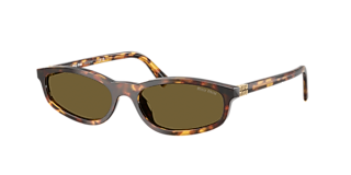 Miu Miu MU 56ZS L (56 - 17) with Grey lenses and Gold frame