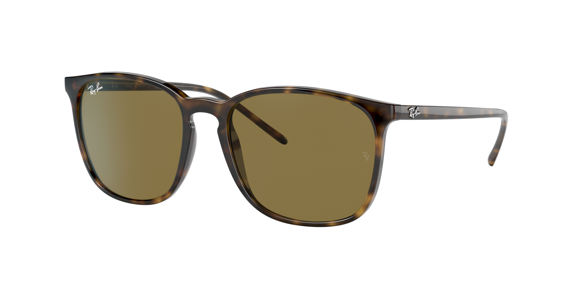 Ray-Ban Unisex Sunglass RB4387 - Couleur du Monture: Havana Clair, Couleur de Lentille: Marron B-15