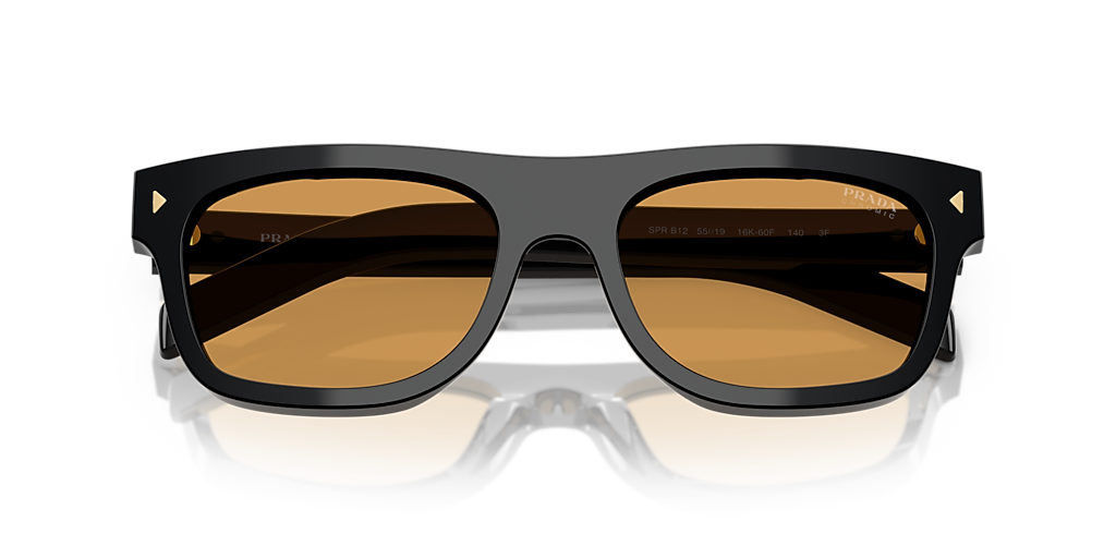Prada PR B12S L (55 - 19) with Brown lenses and Black frame