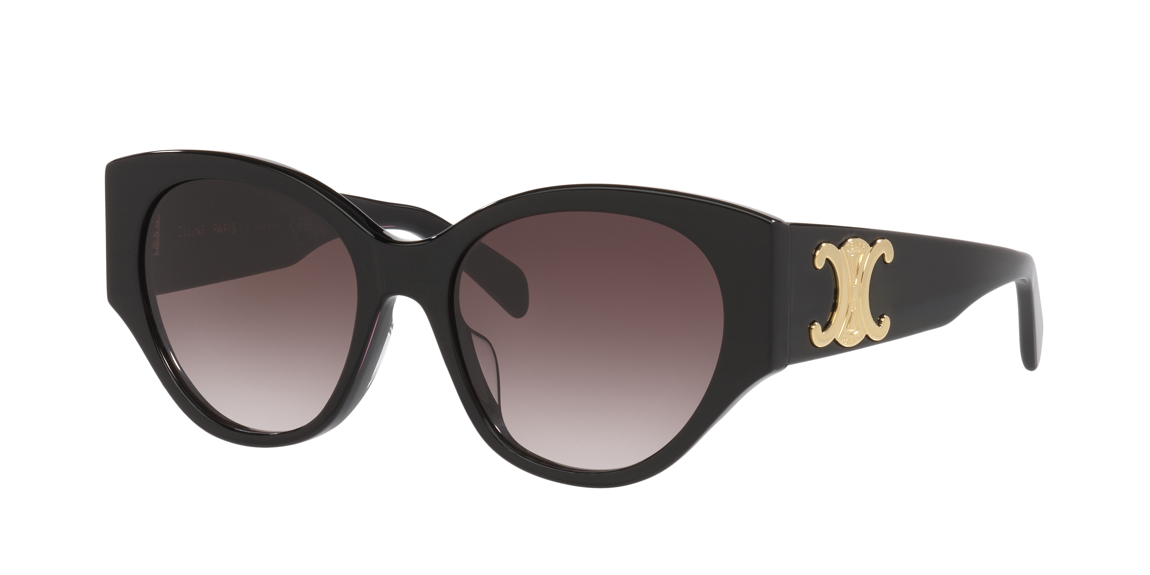 Celine Woman Sunglass Maxi Triomphe CL40328U -  Frame color: Black, Lens color: Brown Gradient