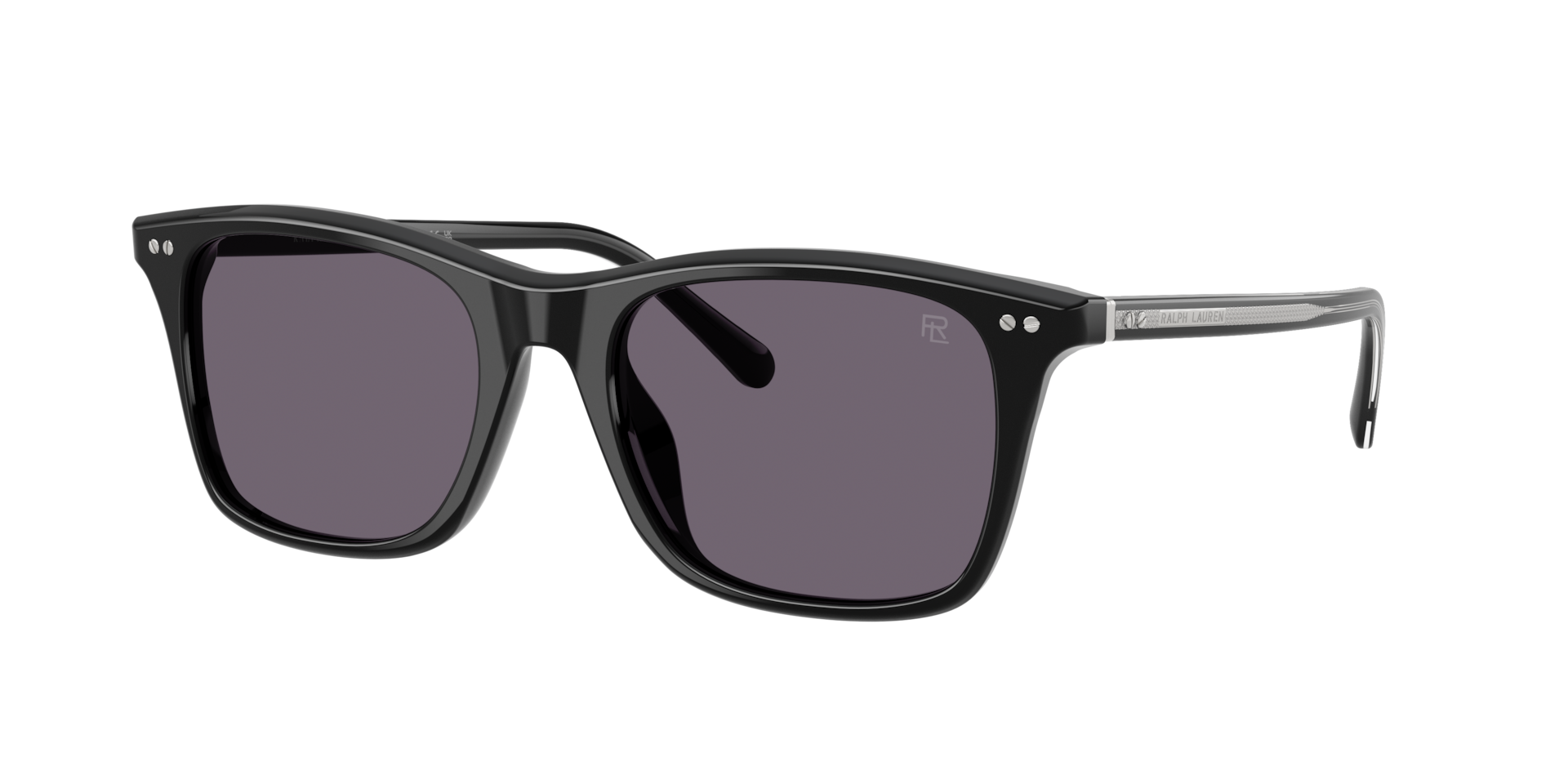 Ralph Lauren Man Sunglass RL8242U -  Frame color: Shiny Black, Lens color: Purple