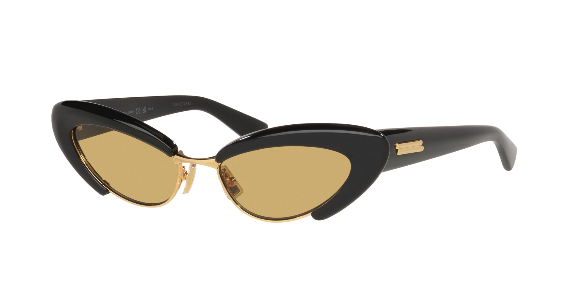 Bottega Veneta Femme Sunglass BV1387S - Couleur du Monture Noir Couleur de Lentille Jaune 450 €