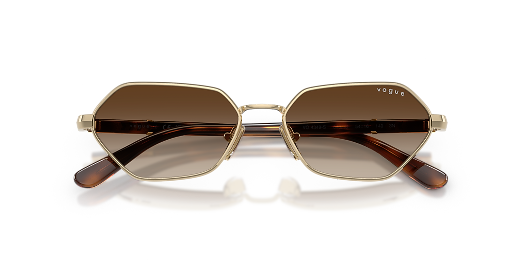 Vogue Gold Frame Sunglasses with Brown Lenses - New Vogue Eyewear VO4329S L (55 - 18) with Brown lenses and Gold  main image 2