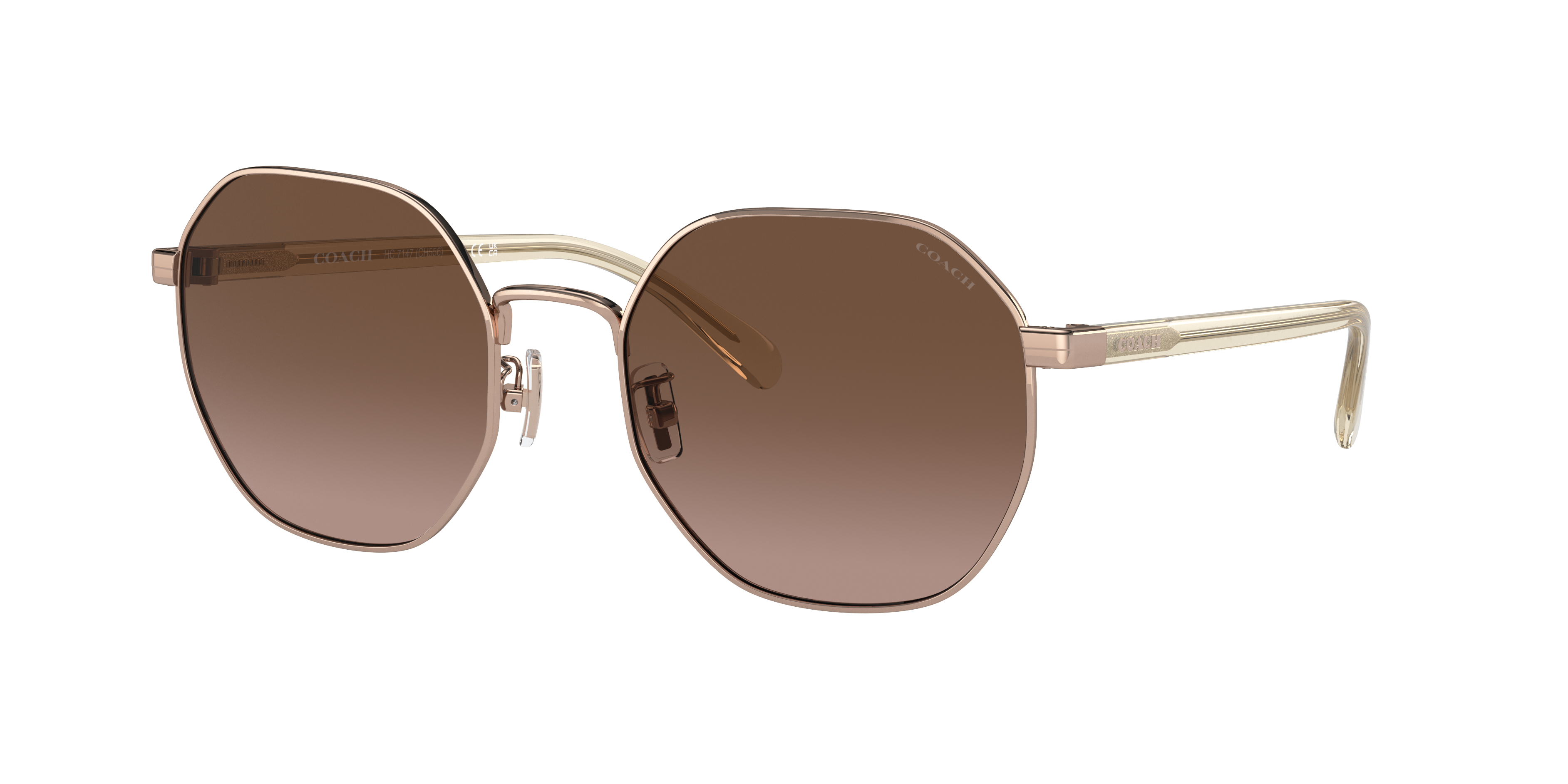 Coach CH556 L (56 - 20) with Brown lenses and Gold frame