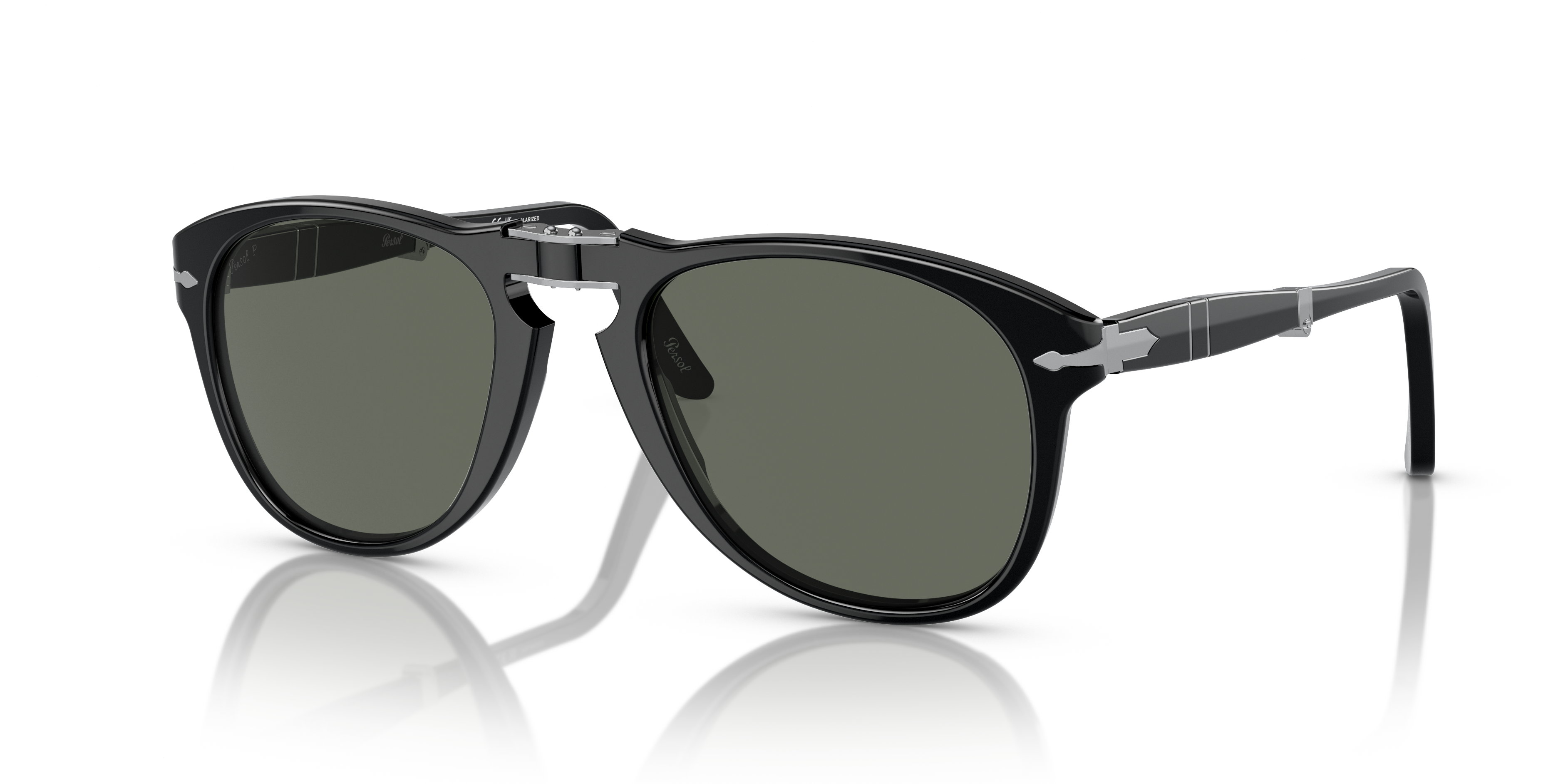 Persol 714 - Original L (54 - 21) with Green lenses and Black