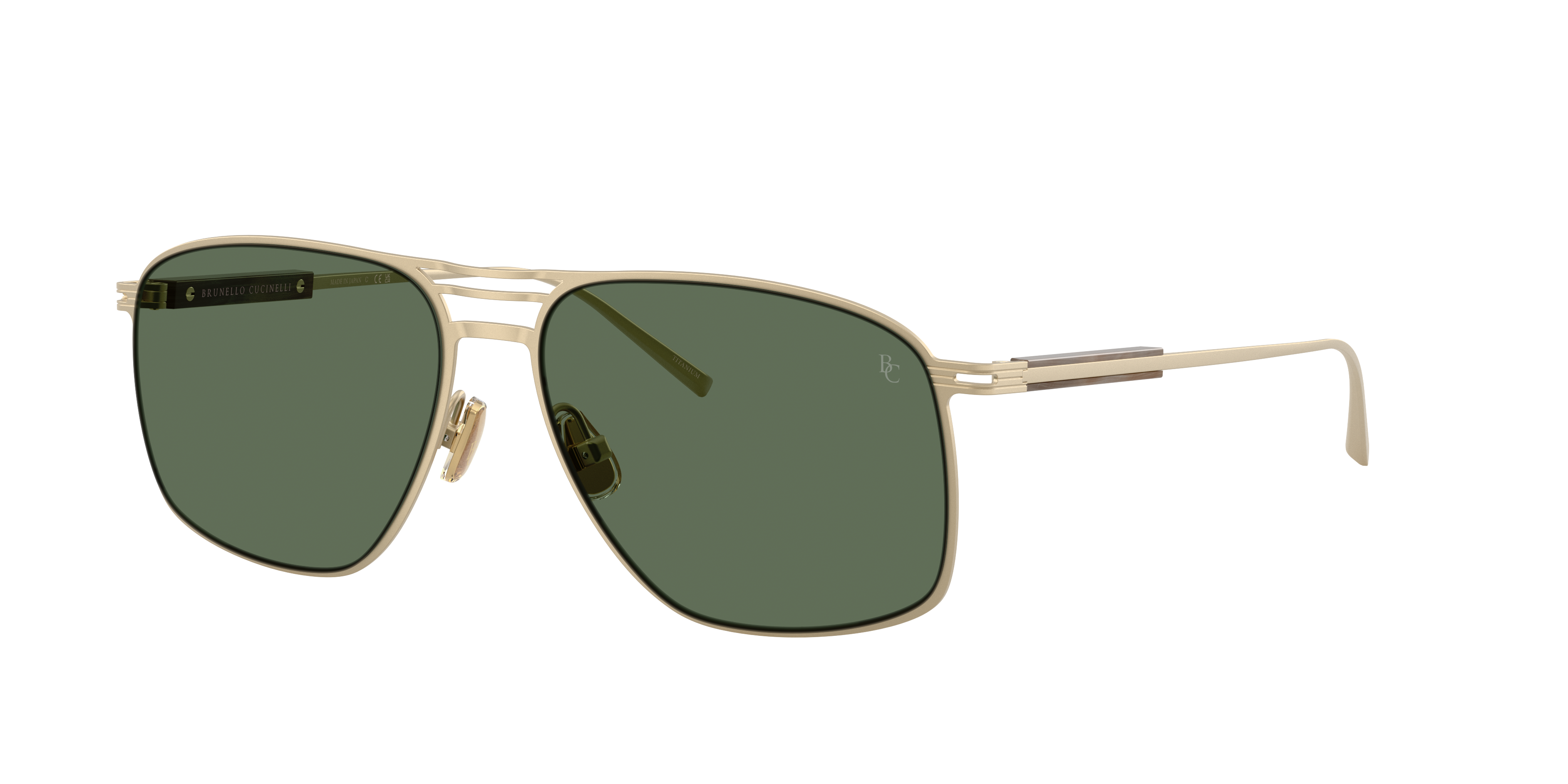 Brunello Cucinelli Man Sunglass BC2017ST -  Frame color: Oro, Lens color: Kenzia Polarized