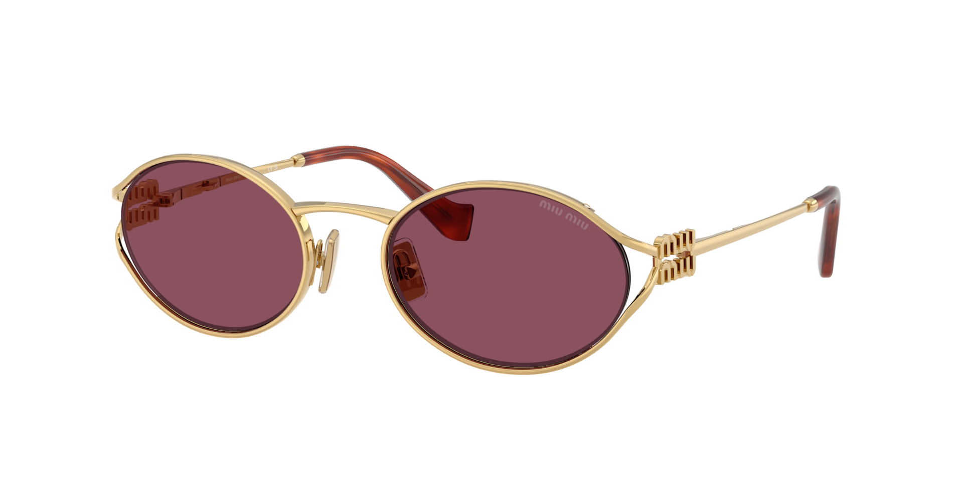 Miu Miu , Sunglasses, Unisex, Yellow, 54 Mm, 0Mu 52Ys - Image 5