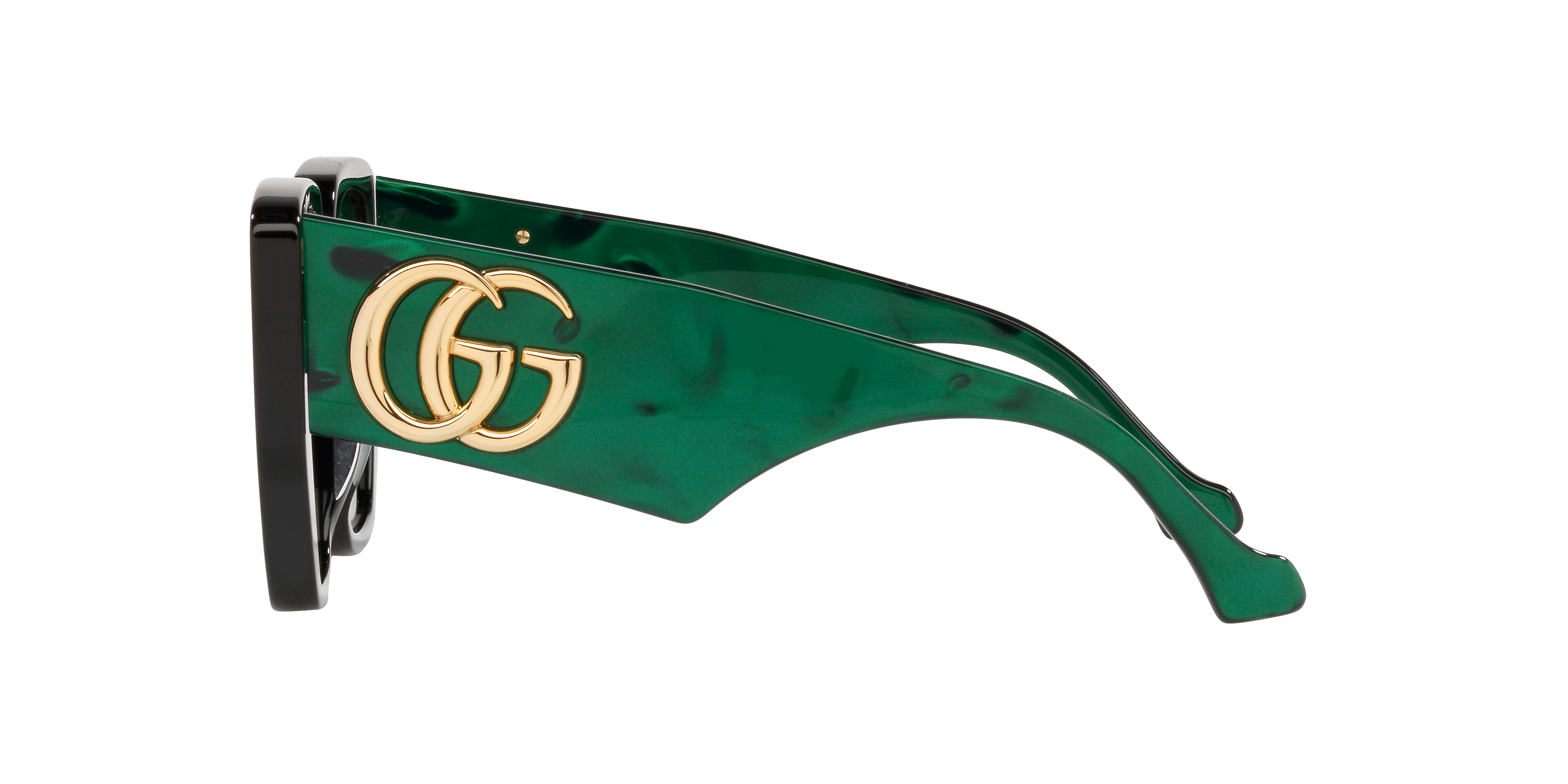 Gucci GG0956S M (54 - 19) with Green lenses and Black frame