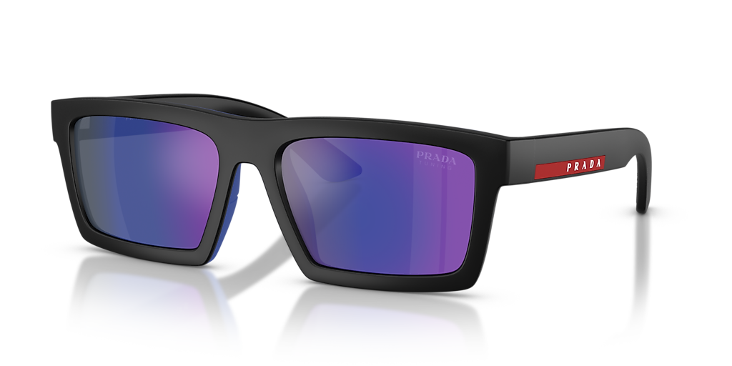 Prada Linea Rossa PS A07S XL (55 - 18) with Blue lenses and Black