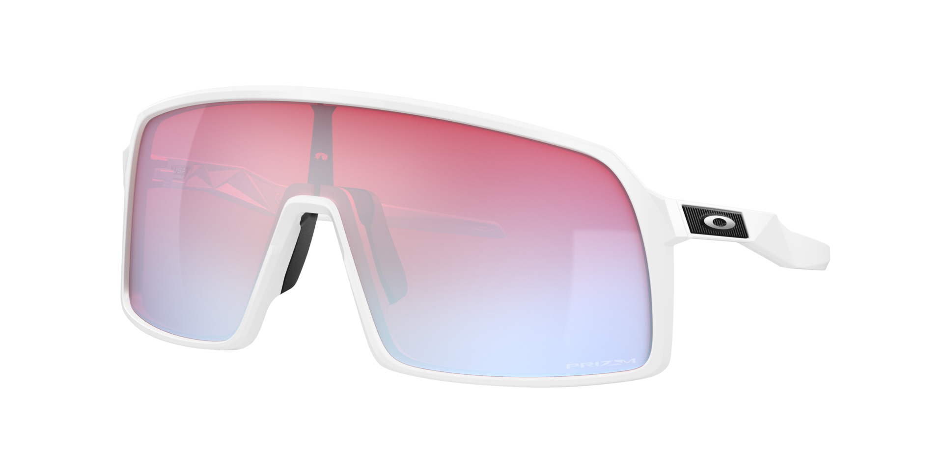 Oakley Unisex Sunglass Sutro - Couleur du Monture: Blanc poli, Couleur de Lentille: Prizm Snow Saphir