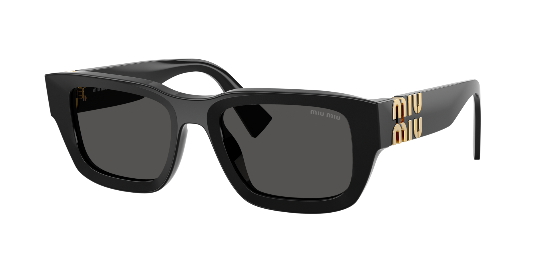 Miu Miu Woman Sunglass MU C04S - Frame color: Black, Lens color: Dark Grey