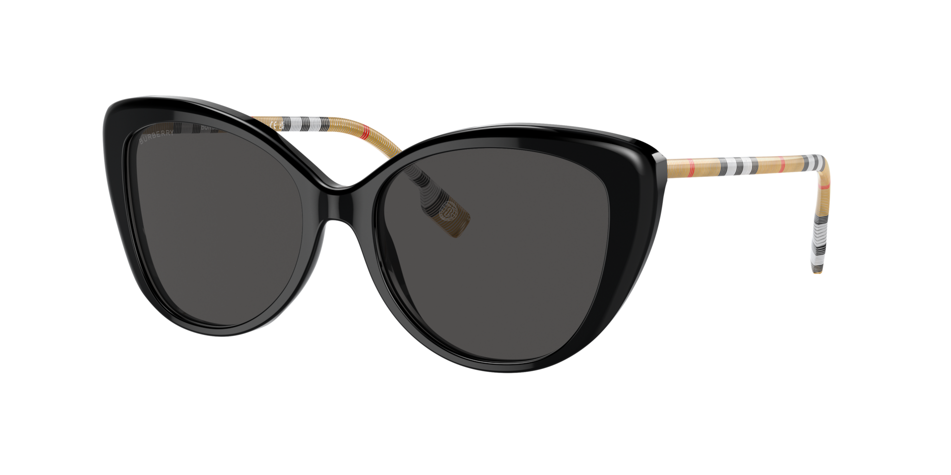 Burberry BE4407 M (54 - 17) with Grey lenses and Black frame