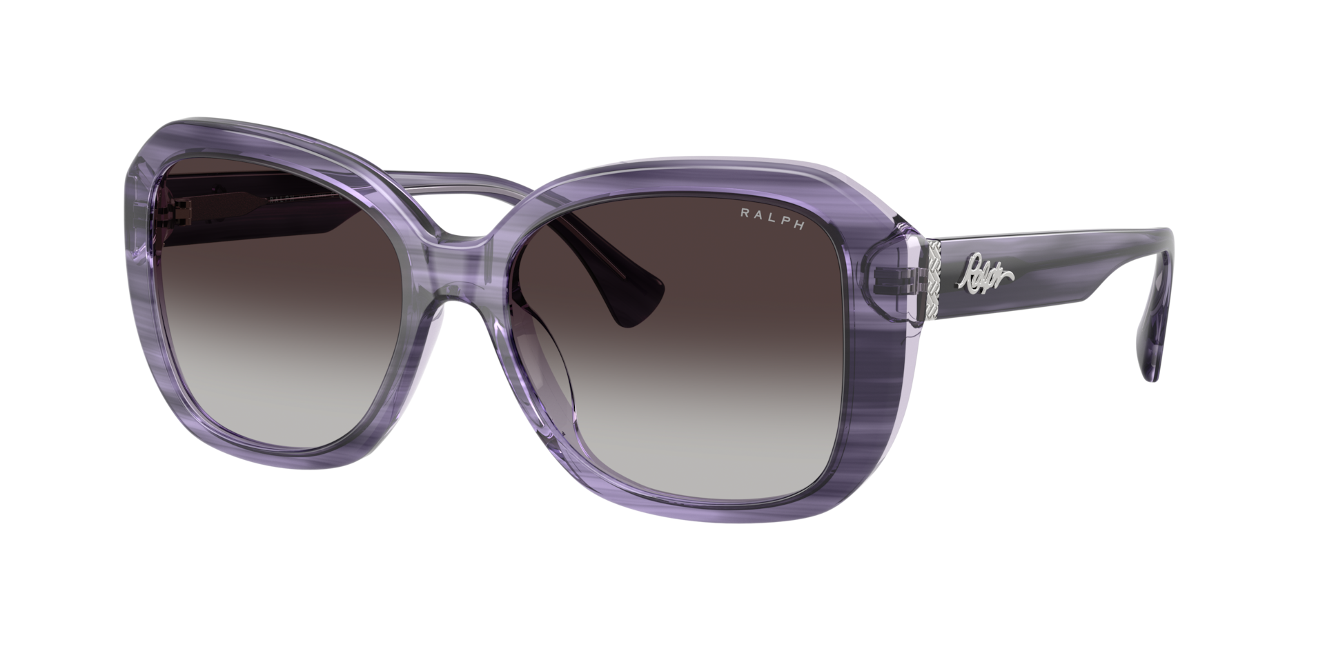 Ralph Femme Sunglass RA5321U - Couleur du Monture Violet laiteux violet clair Couleur de Lentille Dgrad Gris 55 €