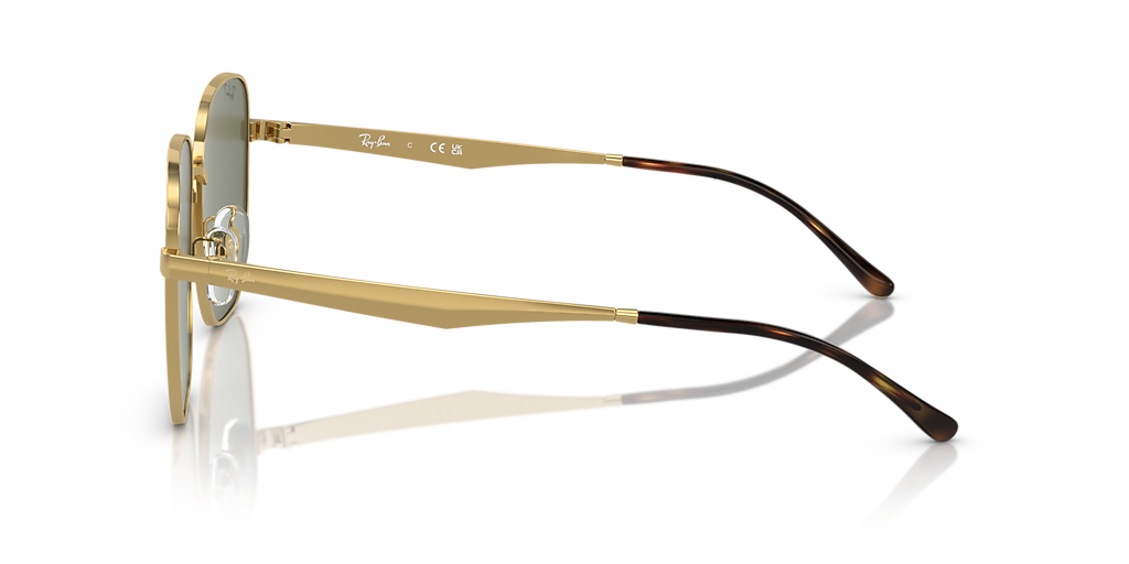 Ray-Ban RB3713D XL (57 - 18) with Green lenses and Gold frame