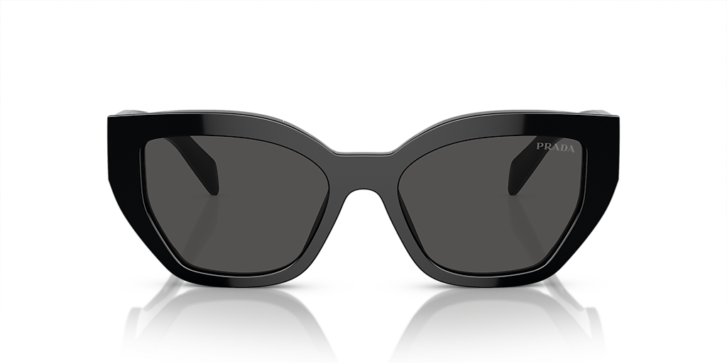 小物 Archive PRADA halfrim sunglasses Prada PR A09SF L (55 - 16) with Grey lenses and Black frame