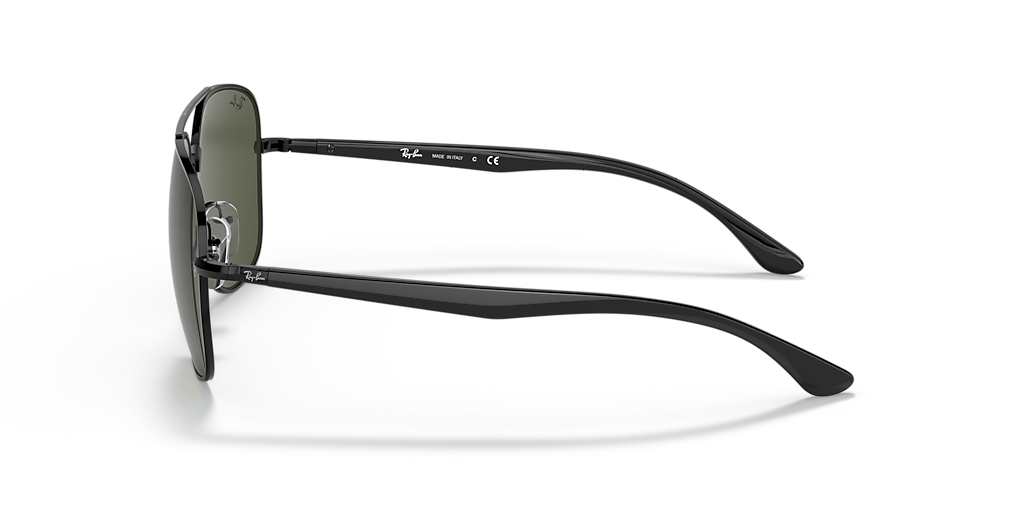 Ray-Ban RB3683 L (56 - 15) with Green lenses and Black frame