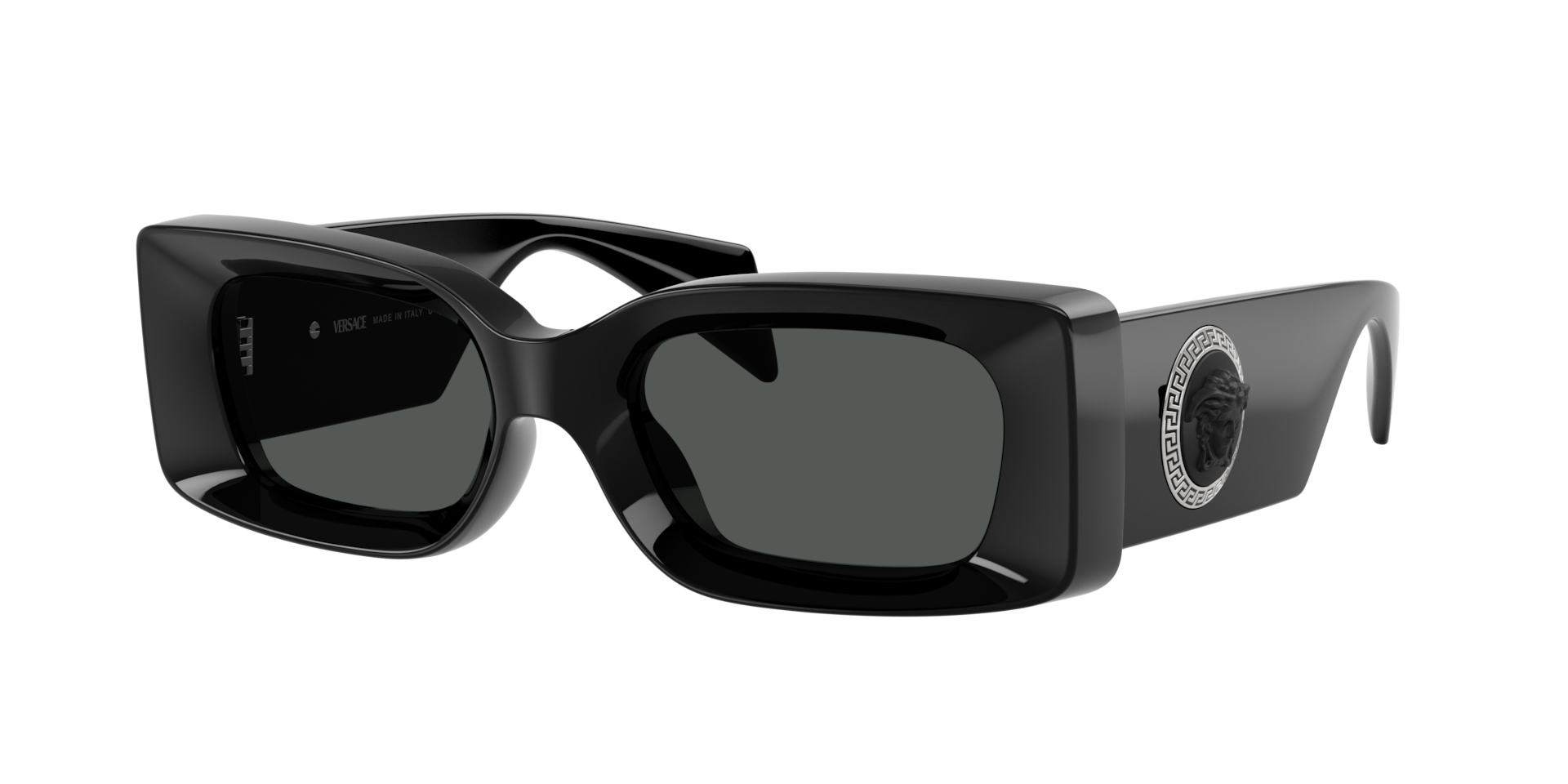 Versace Unisex Sunglass VE4474U -  Frame color: Black, Lens color: Dark Grey