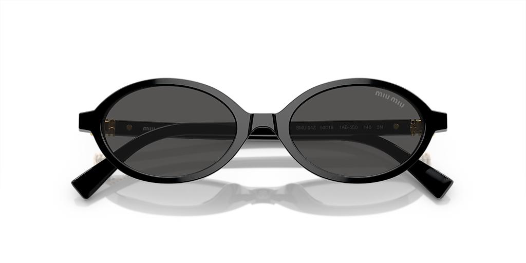 Miu Miu MU 04ZS S (50 - 18) with Grey lenses and Black frame
