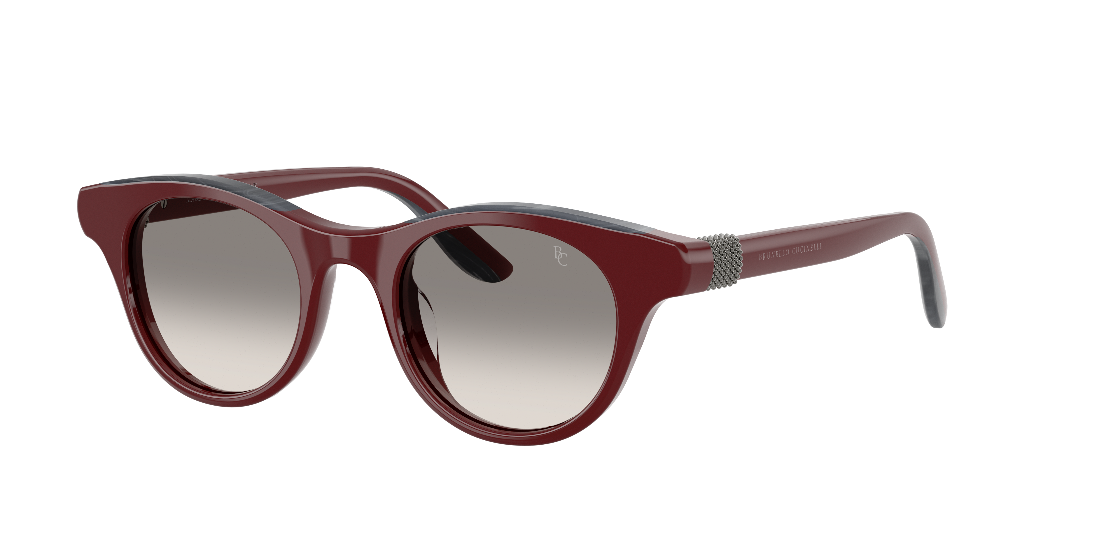 Brunello Cucinelli Woman Sunglass BC4016S Pigalle -  Frame color: Bordeaux/Panama Nera, Lens color: Juta