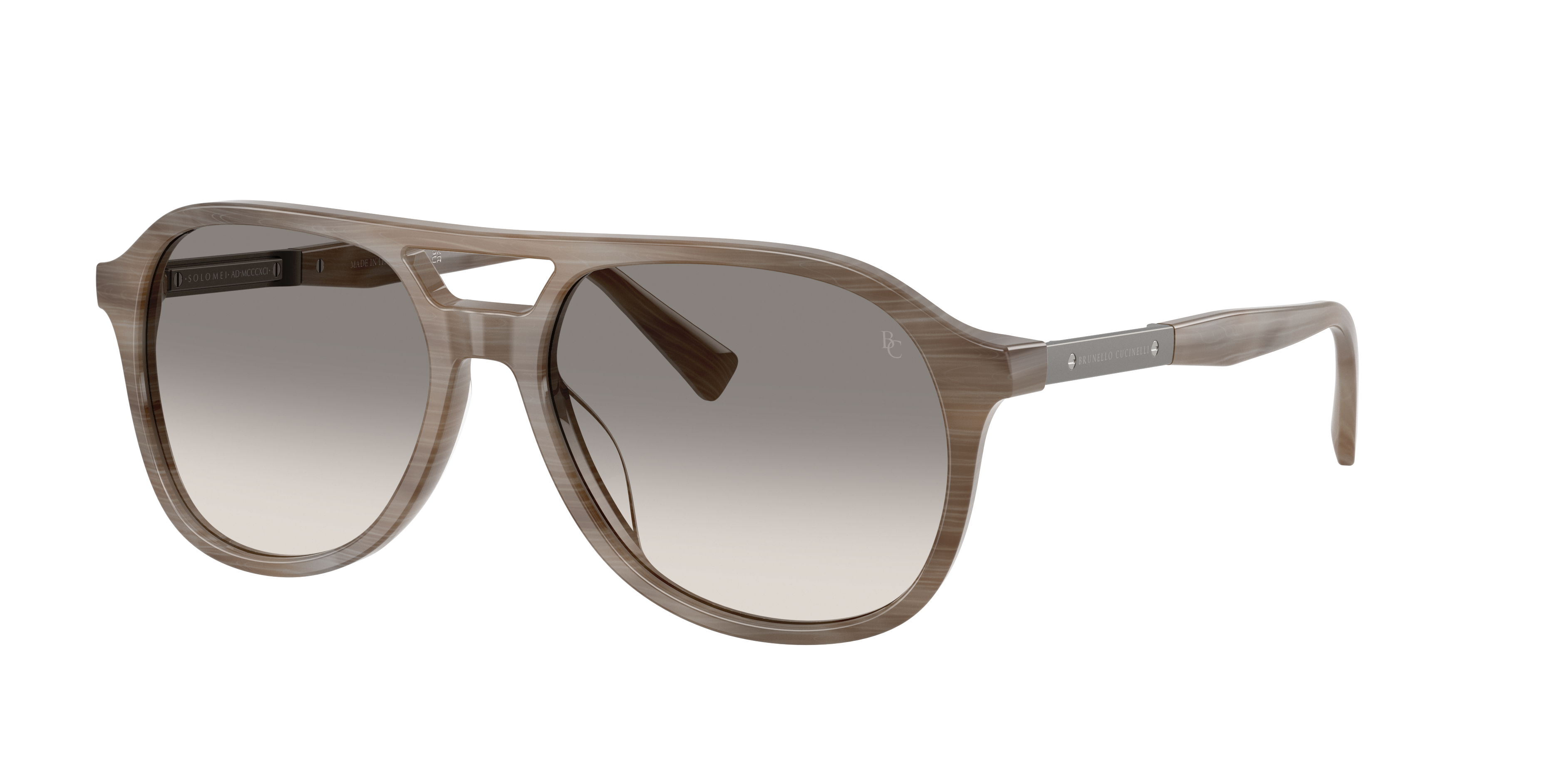 Brunello Cucinelli Man Sunglass BC4025S -  Frame color: Panama Nocciola, Lens color: Juta