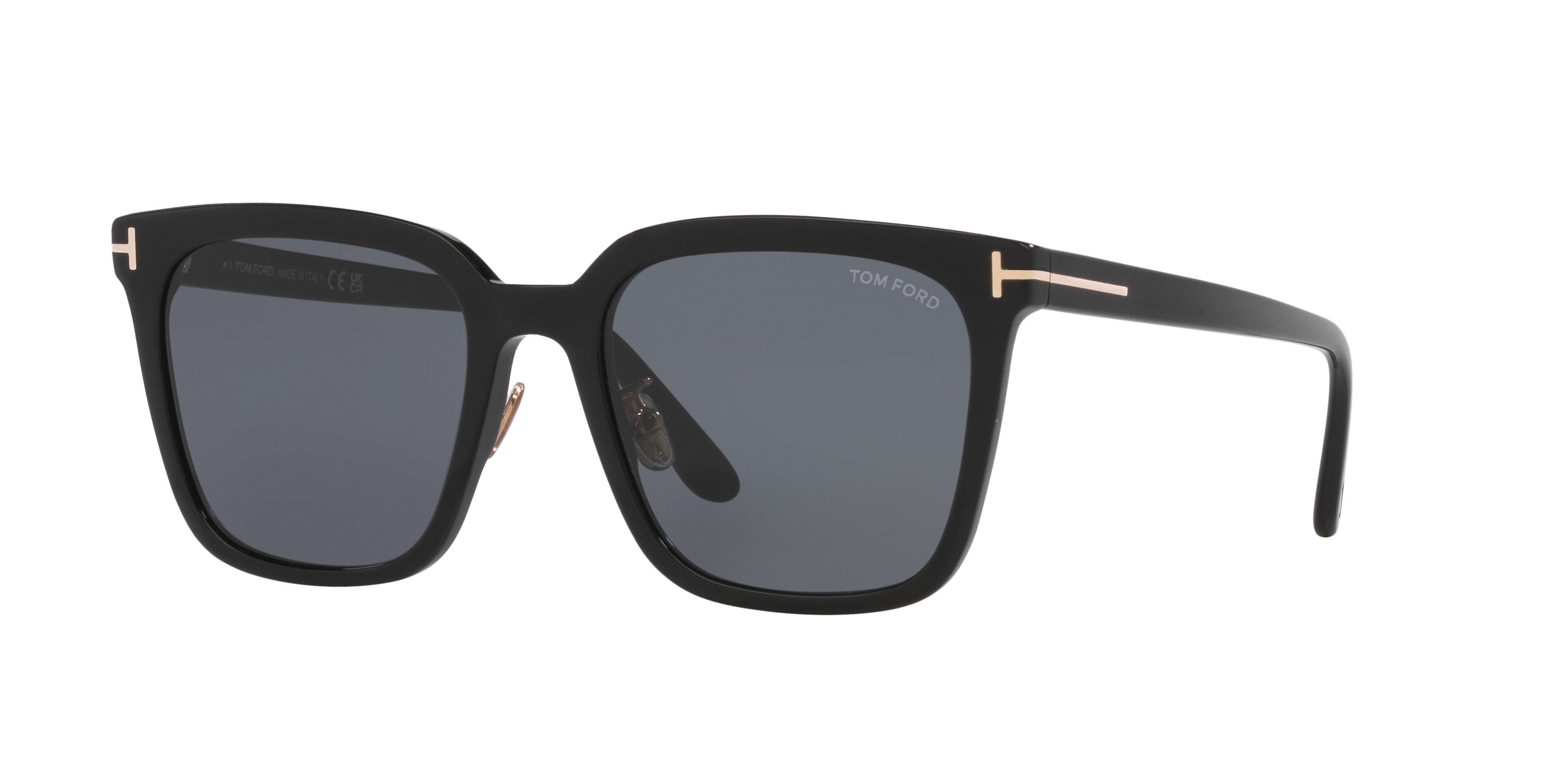 Tom Ford FT1132-K XXL (56 - 20) with Grey lenses and Black frame