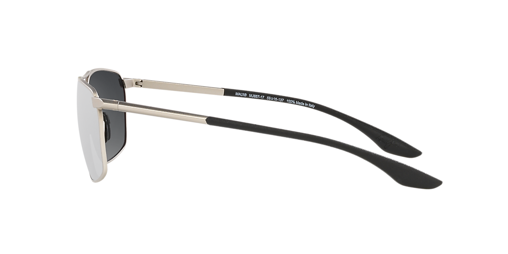 Maui Jim Puu Kukui XL (58 - 16) with Grey lenses and Silver frame