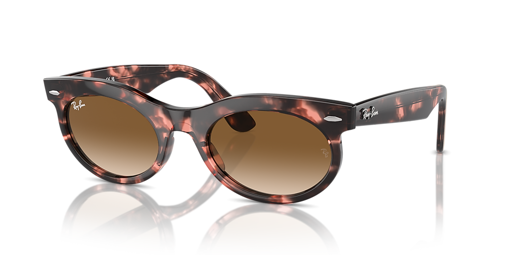 サングラス/メガネ Ray-Ban WAYFARER OVAL OVY Ray-Ban Wayfarer Oval L (53 - 22) with Brown lenses and Tortoise