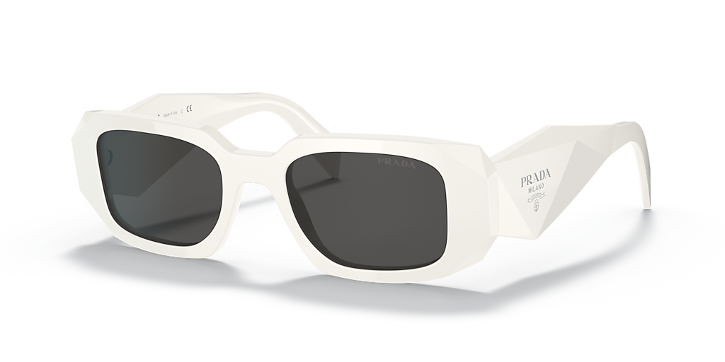PRADA Symbol サングラス　ホワイト　PR17WS 1425S0 Prada PR 17WS S (49 - 20) with Grey lenses and White frame
