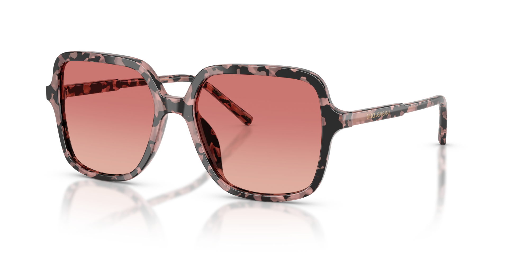 Dolce&Gabbana DG4539 L (55 - 17) with Pink lenses and Tortoise