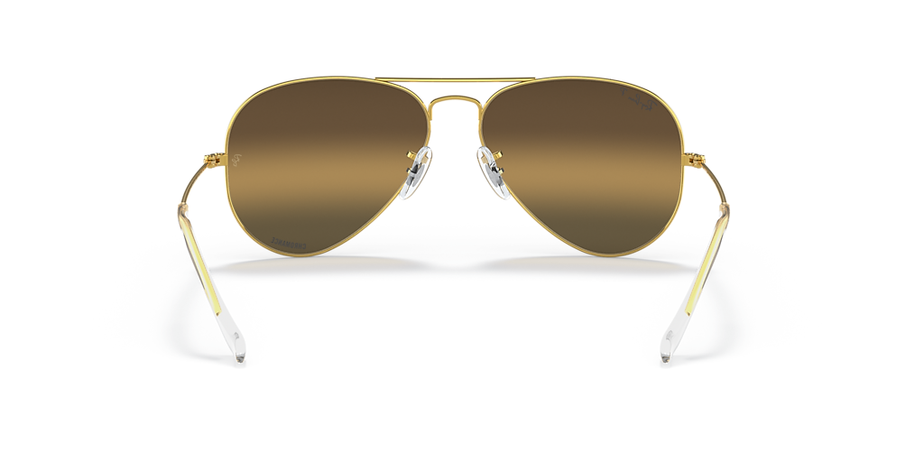Ray-Ban Aviator Polarized+ Lenses XL (58 - 14) with Brown lenses
