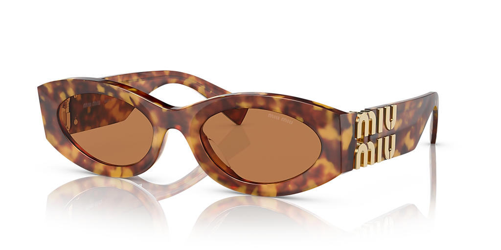 Miu Miu MU 11WS XL (54 - 21) with Brown lenses and Tortoise frame
