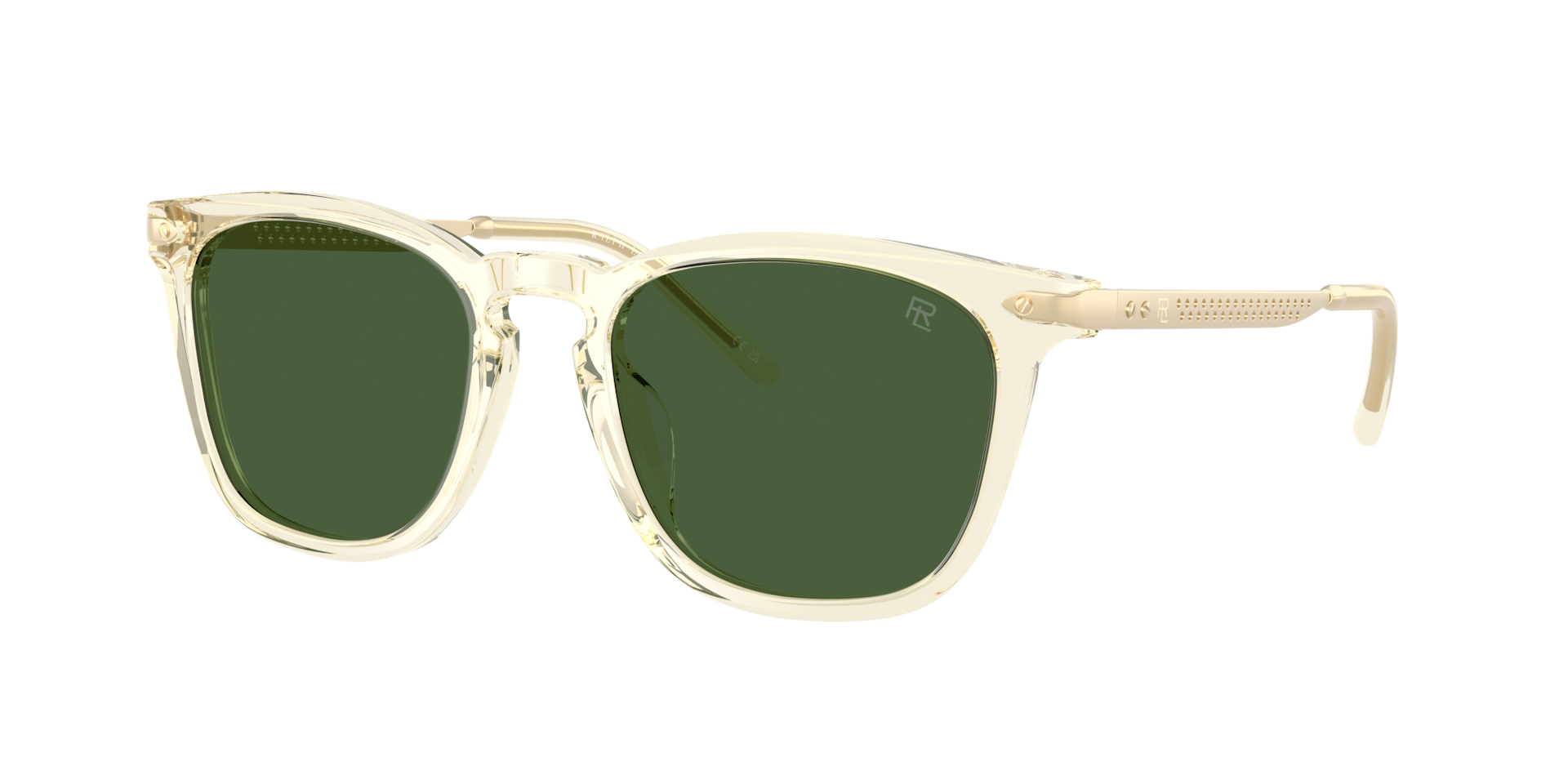 Ralph Lauren Homme Sunglass RL8233U - Couleur du Monture Jaune Transparent Couleur de Lentille Vert bouteille 525 €