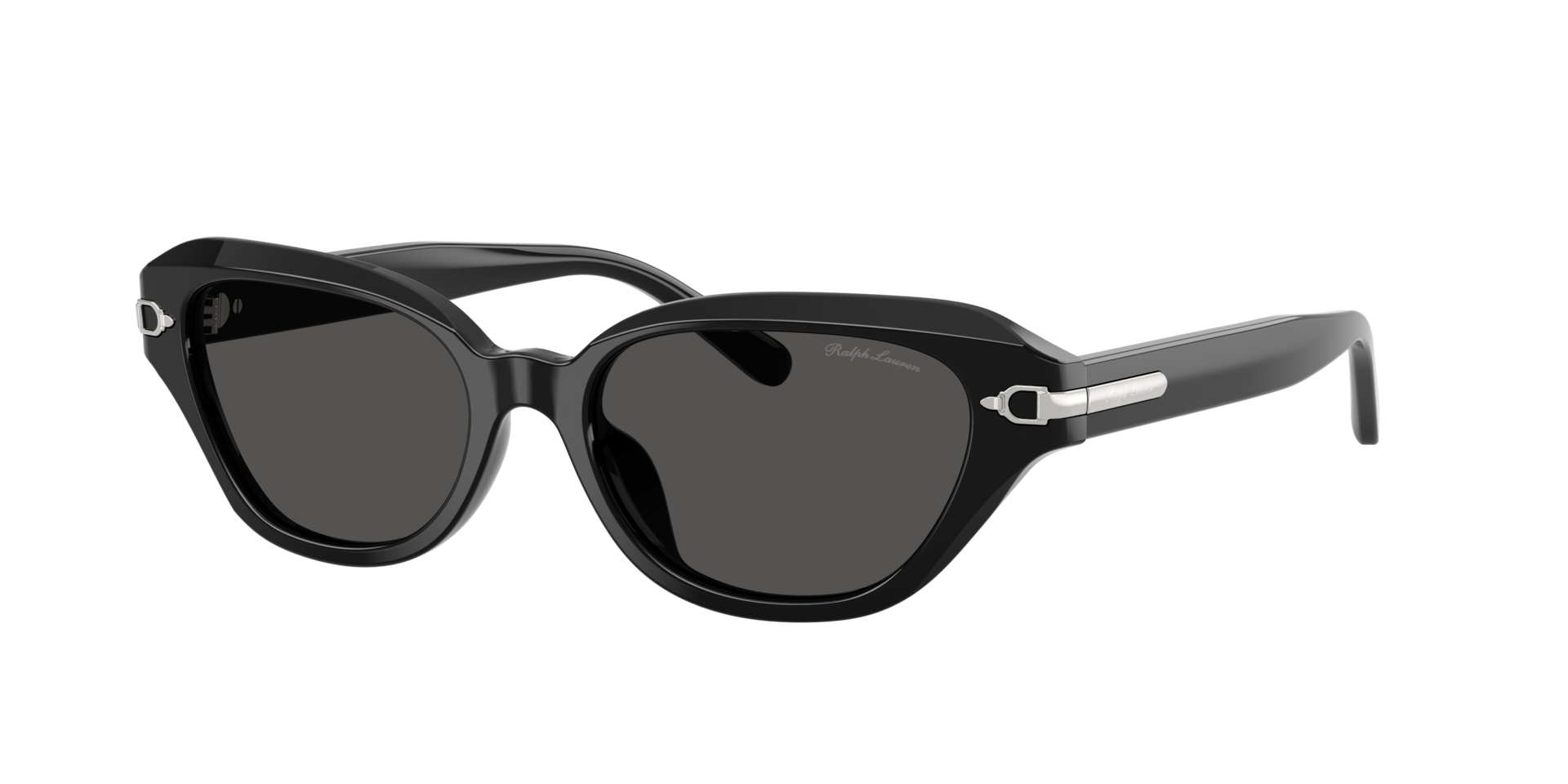 Ralph Lauren Femme Sunglass RL8244U - Couleur du Monture: Noir brillant, Couleur de Lentille: Gris foncé