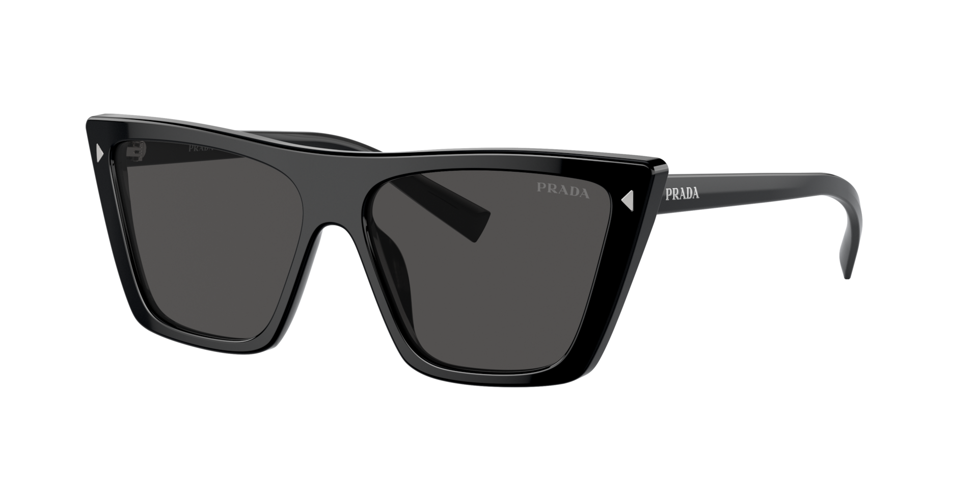 Prada Woman Sunglass PR 21ZS -  Frame color: Black, Lens color: Dark Grey