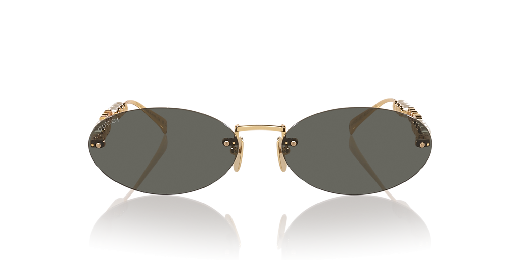 Gucci GG1922S XXL (62 - 17) with Grey lenses and Gold frame